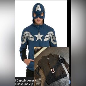 Captain America/Black Widow Couple Costume Bundle
